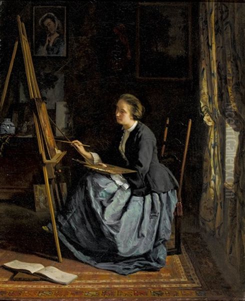Portrait De Madame Emilie Leleux - view 1