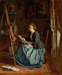 Madame Emilie Leleux Peignant by Armand Hubert Simon Leleux