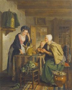 Le Retour Du Marche by Adriaen de Lelie