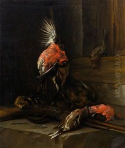 Hunting Still Life With Birds by Cornelis van Lelienbergh