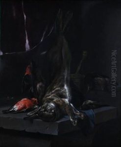 Nature Morte Au Lievre Et Canard