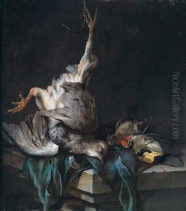 Jagdstillleben Mit Erlegtem Wildgeflugel by Cornelis van Lelienbergh