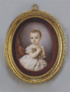 Portrait D'une Petite Fille En Robe De Dentelle Blanche Tenant Une Colombe