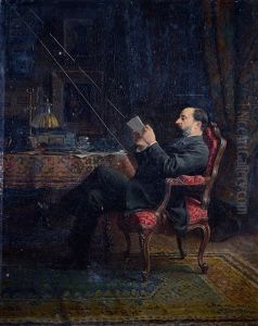 Homme A Sa Lecture by Maurice Leloir