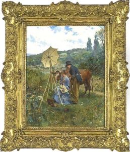 Pittrice Al Lavoro by Maurice Leloir