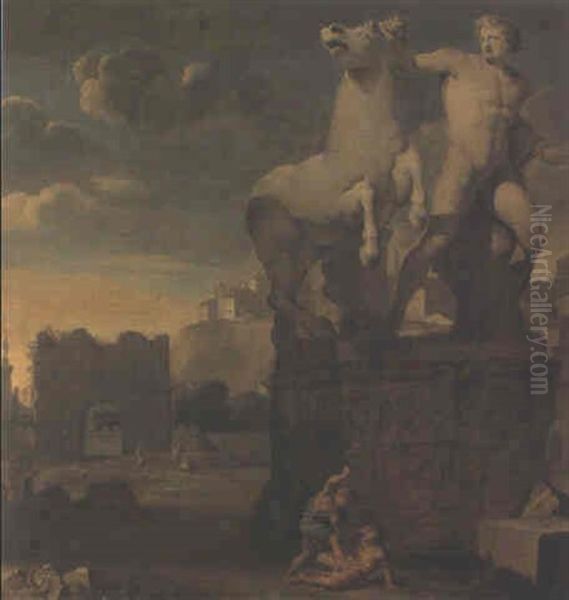 Paysage Avec Des Monuments Romains - view 1