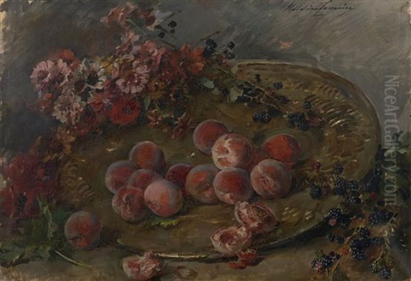 Nature Morte Aux Peches Et Aux Mures - view 1