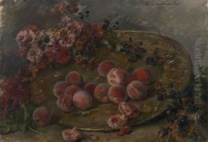 Nature Morte Aux Peches Et Aux Mures