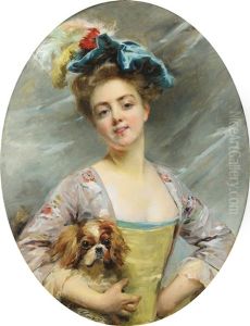 Jeune Femme Au Petit Chien Jeune Femme Au Petit Chien