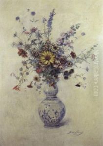 Vase De Fleurs by Madeleine Jeanne Lemaire