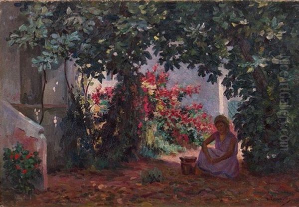 Dans Le Jardin, La Preparation Du Repas - view 1