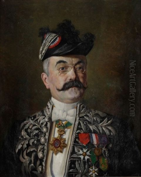 Arthur Rostaing, Prefet D'alger, Avec Ses Decorations - view 1