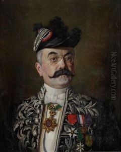 Arthur Rostaing, Prefet D'alger, Avec Ses Decorations