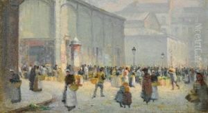 Les Halles, Paris by Leon Jules Lemaitre