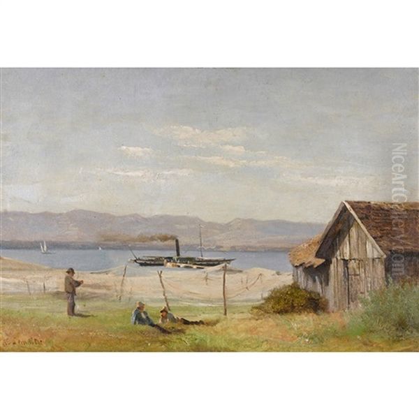 Fischernetze Am Genfersee - view 1
