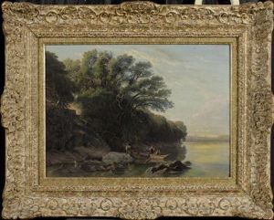 Seelandschaft Mit Fischern Seelandschaft Mit Fischern