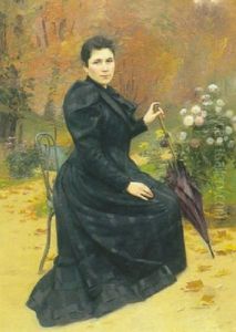 Femme Au Parc by Basile Lemeunier