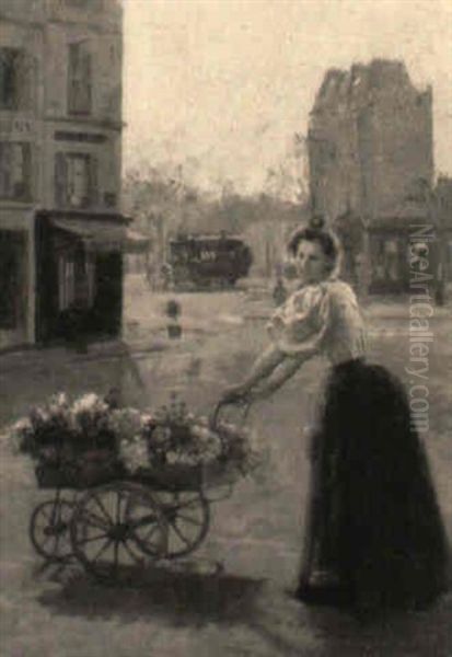 A Young Parisian Flower Seller - view 1