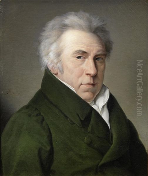 Portrait Of A Gentleman, Bust-length, In A Green Coat - view 1