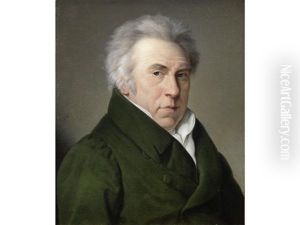 Portrait Of A Gentleman, Bust Length, In A Green Coat