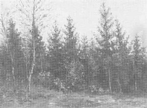 Waldlandschaft by Georg Lemm