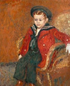 Garconnet Au Manteau Rouge