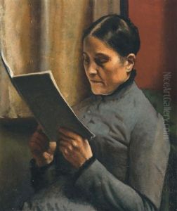 De Moeder Van De Kunstenaar - La Mere De L'artiste by Georges Lemmen