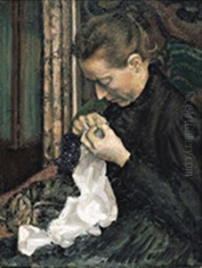 Couseuse by Georges Lemmen