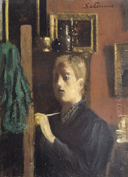 L'artiste Peintre Devant Son Chevalet - view 1