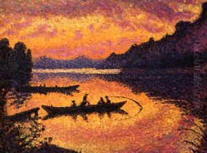 La Meuse, Coucher Du Soleil by Georges Lemmen