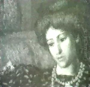 Femme Au Collier, (madame Lemmen) (vers 1908) by Georges Lemmen