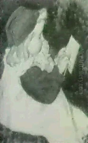 Lise Dessinant (vers 1905) - view 1