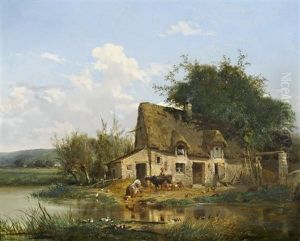 Bauernhaus Am Flussufer