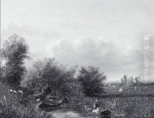 Sommerliche Flusslandschaft - view 1