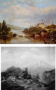 Le Chalet De Haute Montagne by Theophile Victor Emile Lemmens