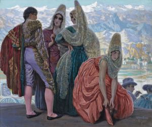 Majas Y Toreros (majas And Toreros) by Federico Beltran-Masses