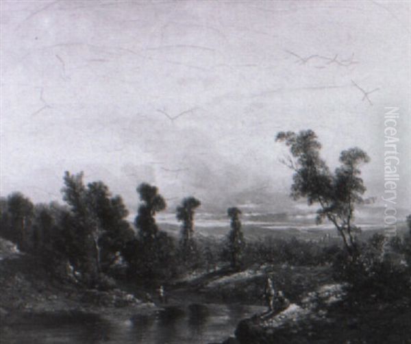 Angler An Einem Teich - view 1