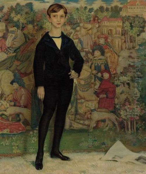 Retrato De Nino Confondo De Tapiz Gotico - view 1