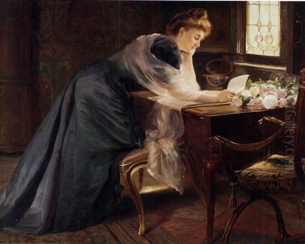 The Love Letter by Georges (Ferdinand) Lemmers