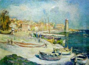 Collioure, La Ville Rose by Georges (Ferdinand) Lemmers