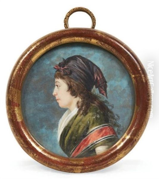 Portrait De Madame Agathe-francoise Lemoine Nee Bonvallet, En Buste Vers La Gauche - view 1