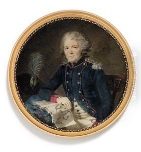 A Young Cavalry Officer by Jacques Antoine Marie Lemoine