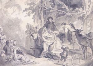 Scene De La Vie Paysanne De La Region De Rouen