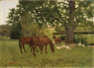 Cavalli Al Pascolo by Arthur Lemon