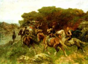 The Raiders - Gauls On The Roman Campagne by Arthur Lemon