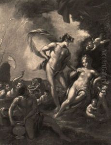 Bacchus And Ariadne by Jean Baptiste Lemoyne the Younger