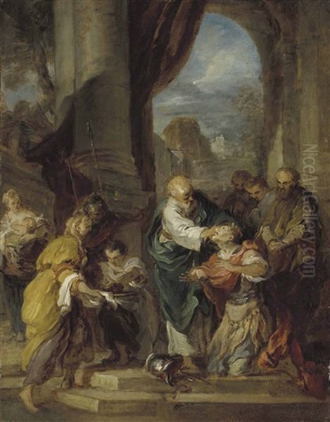 Ananias Restoring The Sight Of Saint Paul - view 1