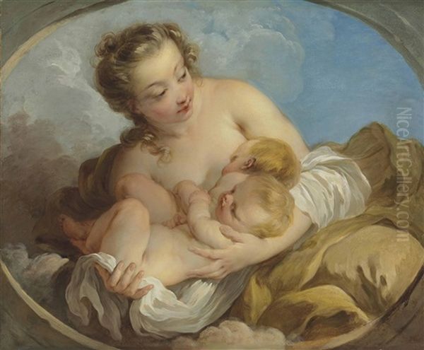 La Fecondite, In A Sculpted Oval - view 1