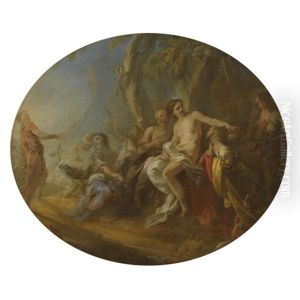 Diana And Actaeon by Francois Lemoyne