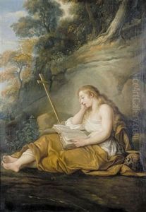 The Penitent Magdalene by Francois Lemoyne